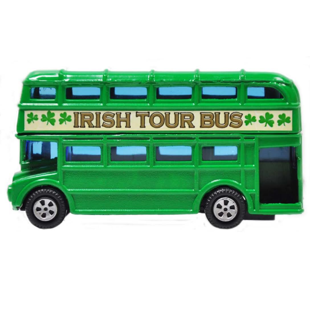 Green Ireland Double Decker Bus Souvenir 3.5