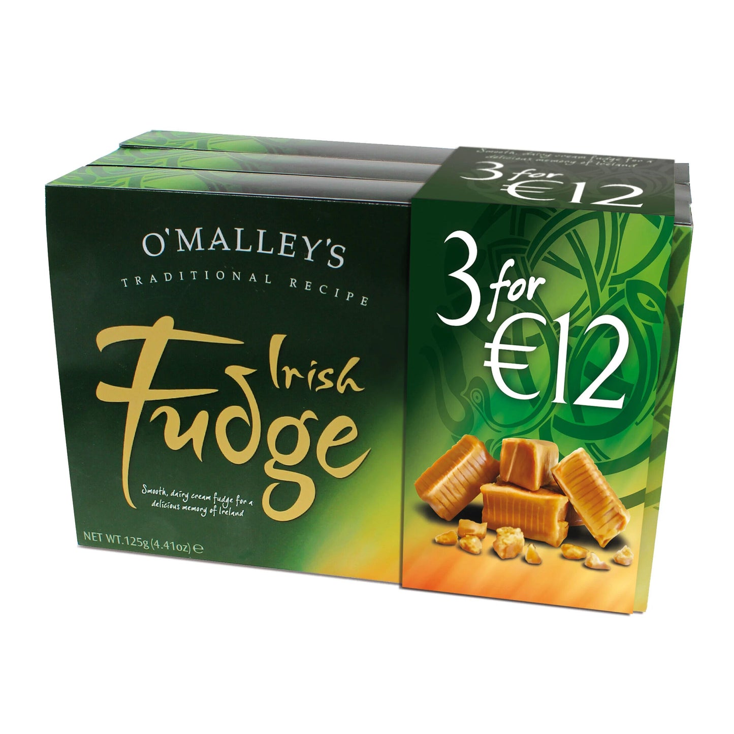 O'malley's Irish Fudge 3 X 200g Boxes