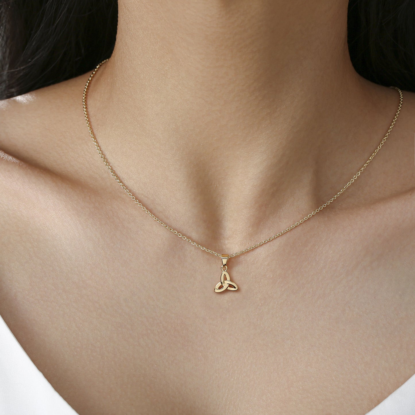 Grá Collection Gold Plated Trinity Knot Necklace