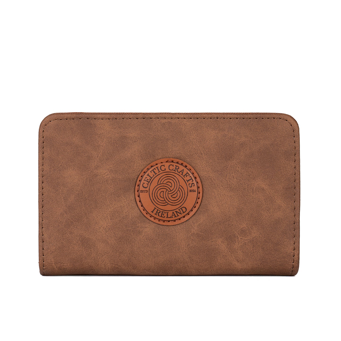 Celtic Crafts Ireland Brown Leather Purse