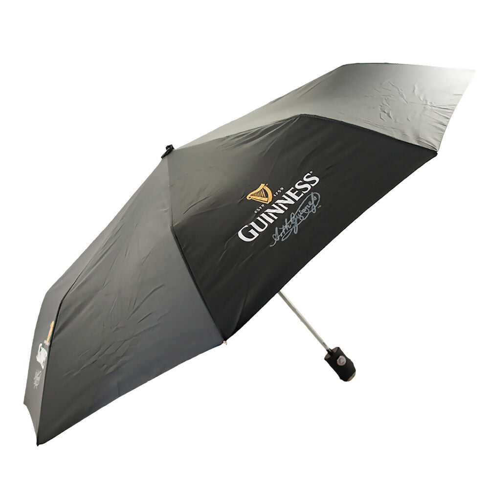 Blacked Umbrella Designed With The Classic Guinness Logo