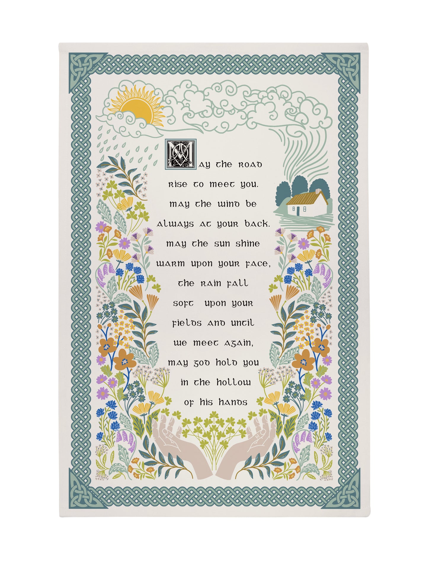 Irish Blessing Cotton Tea Towel