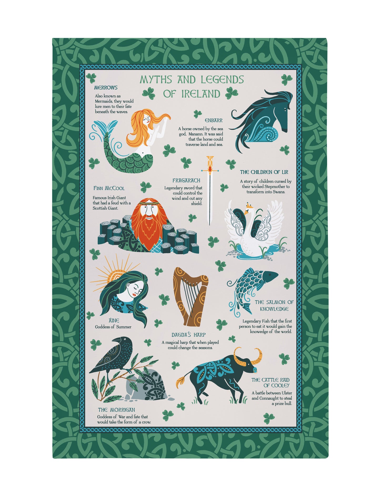 Myths & Legends Cotton Tea Towel