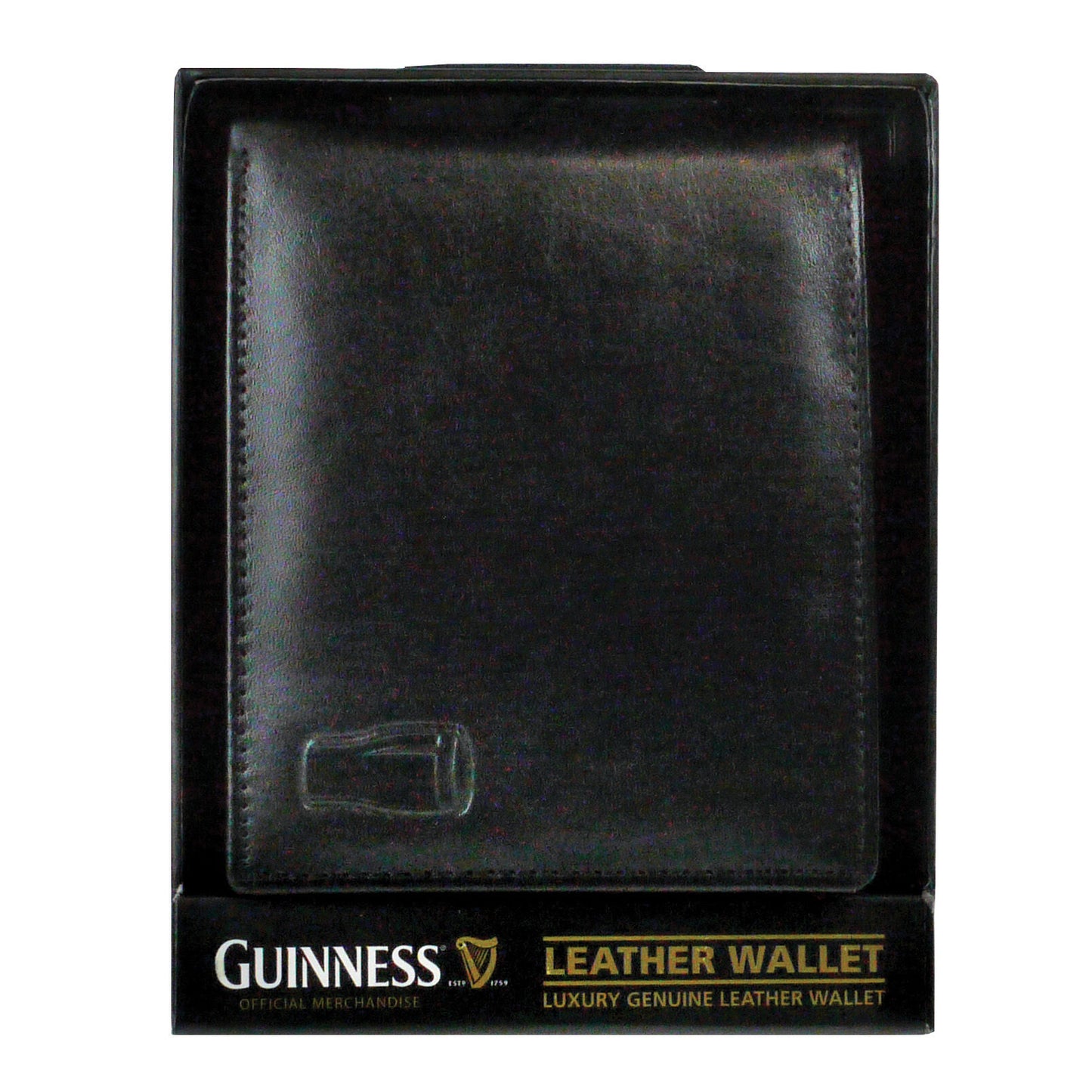 Guinness Black Classic Leather Credit Card & Notes Wallet