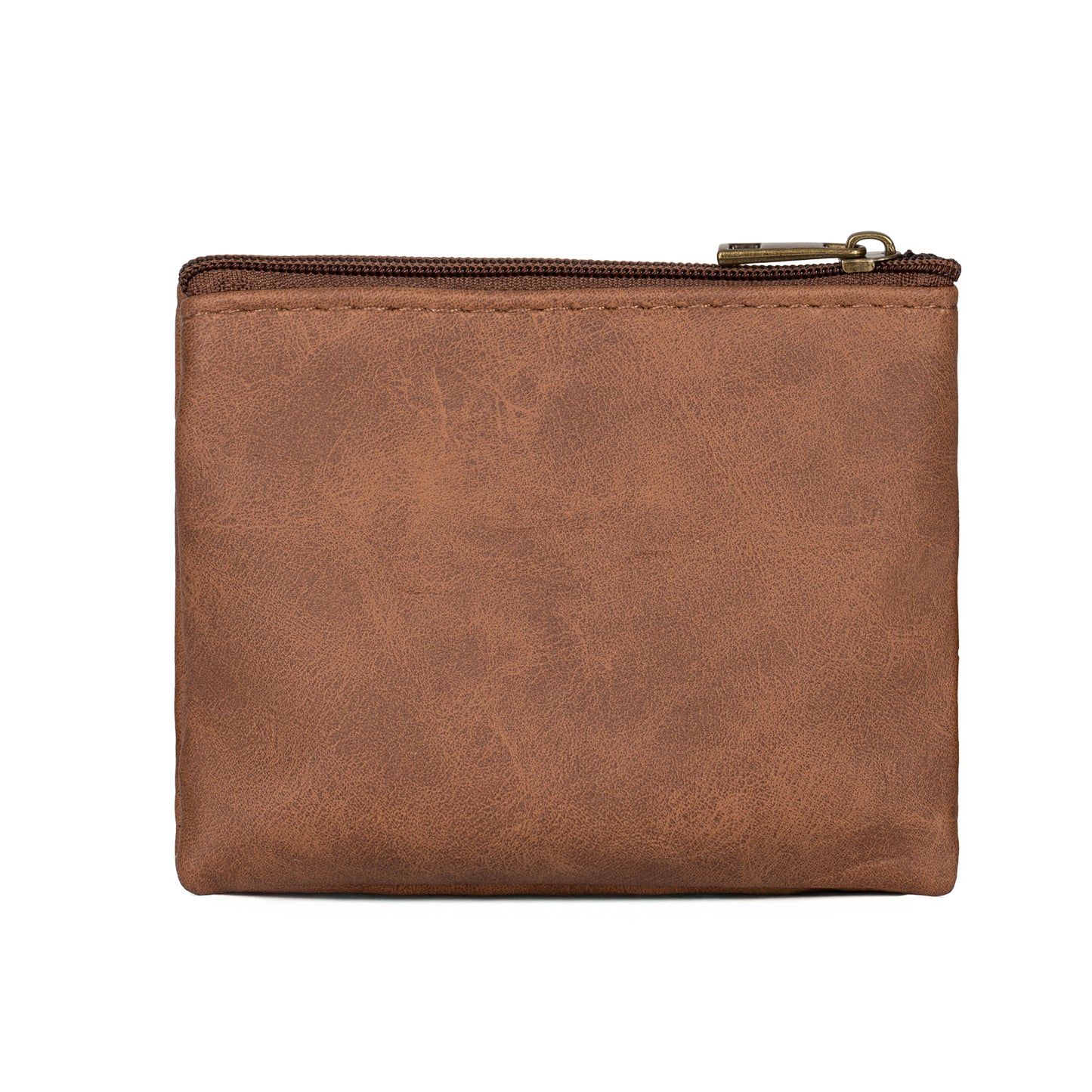 Celtic Crafts Ireland Brown Leather Zip Coin Purse