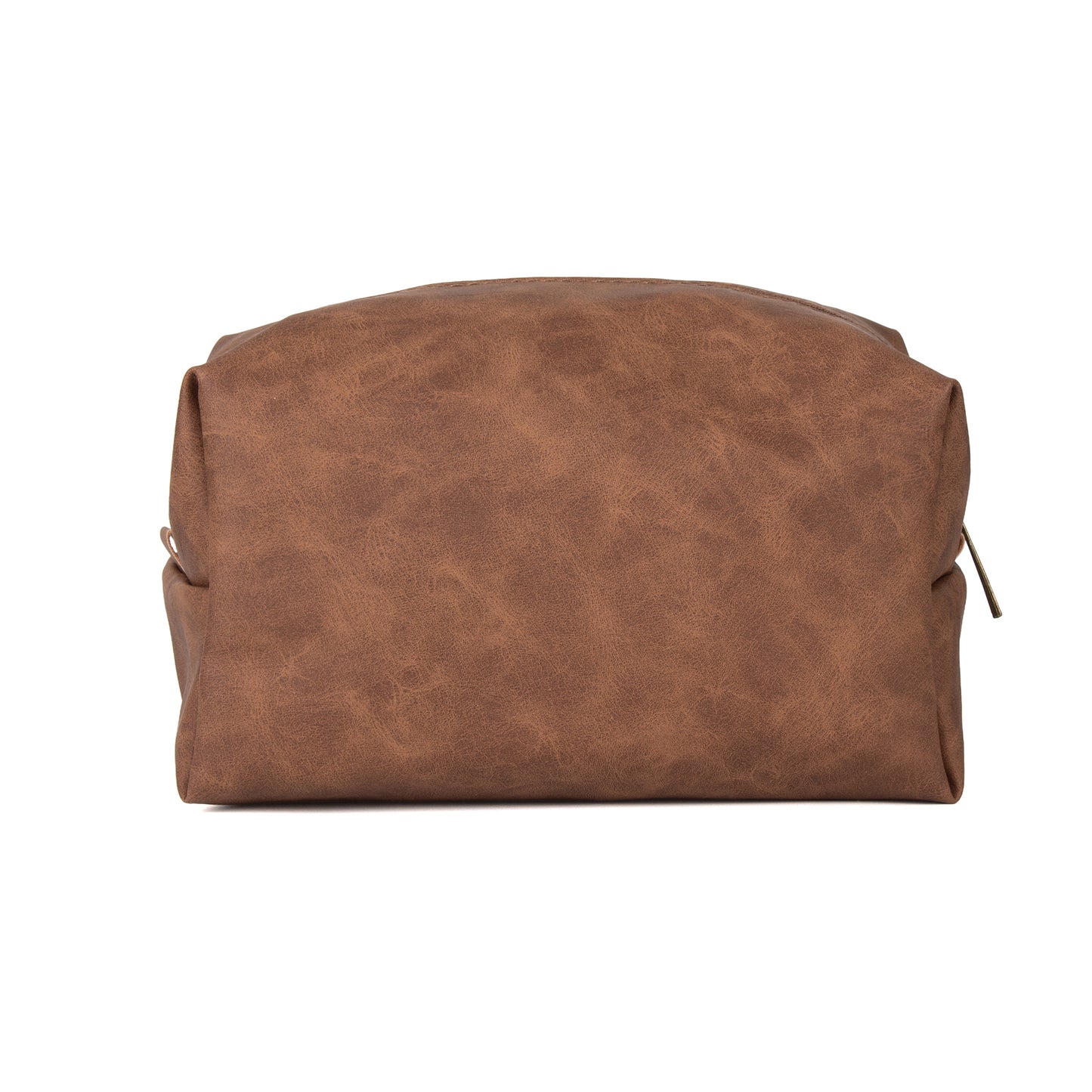 Celtic Crafts Ireland Brown Leather Square Wash Bag