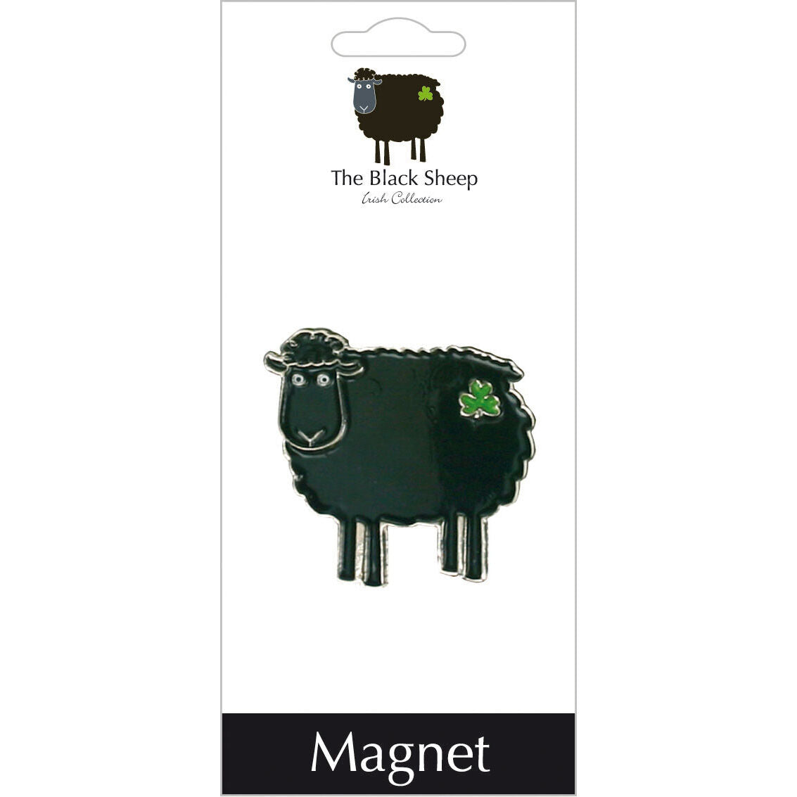 Metal Magnet With Black Sheep