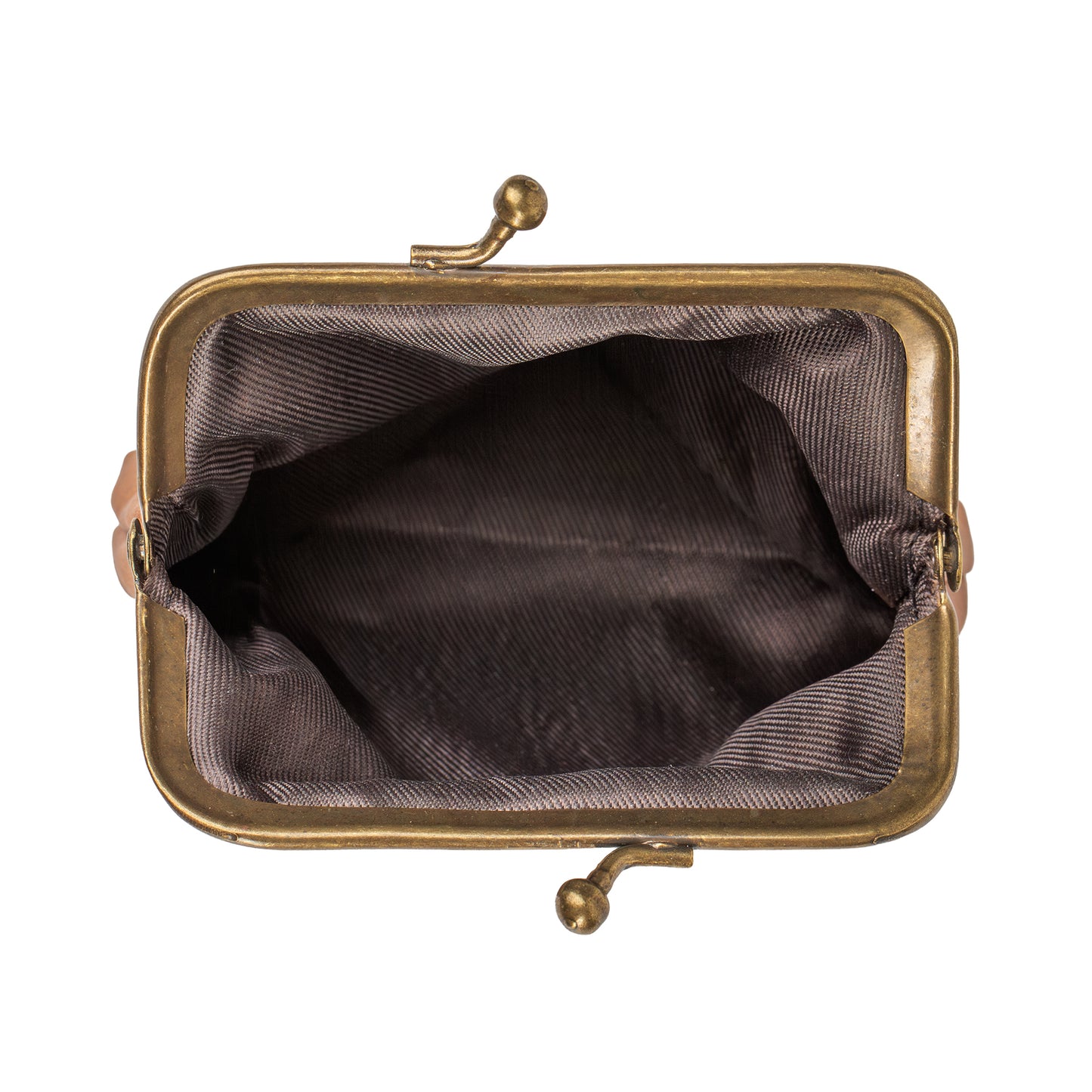 Celtic Crafts Ireland Brown Leather Clasp Coin Purse
