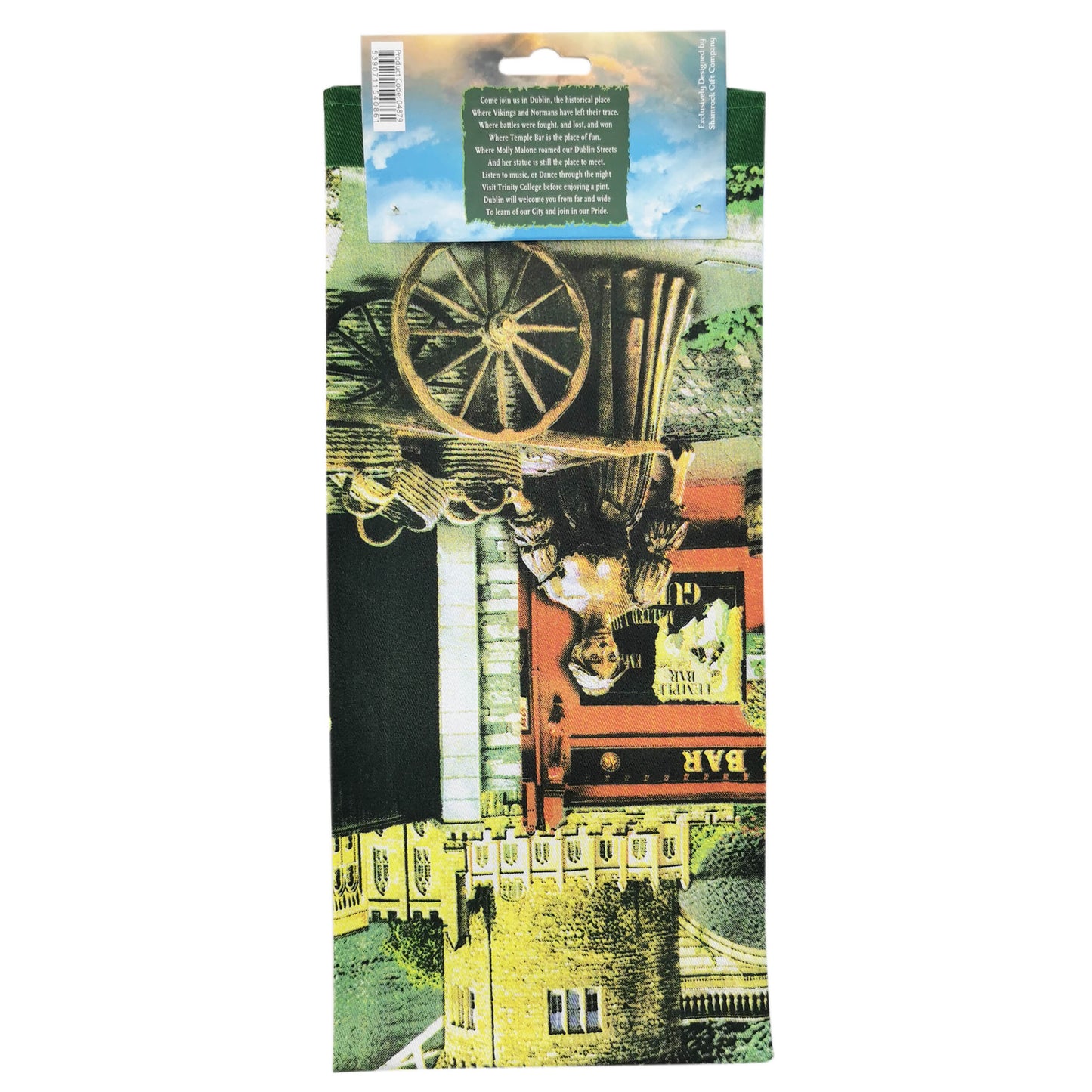 Dublin Montage Landmarks Cotton Tea Towel