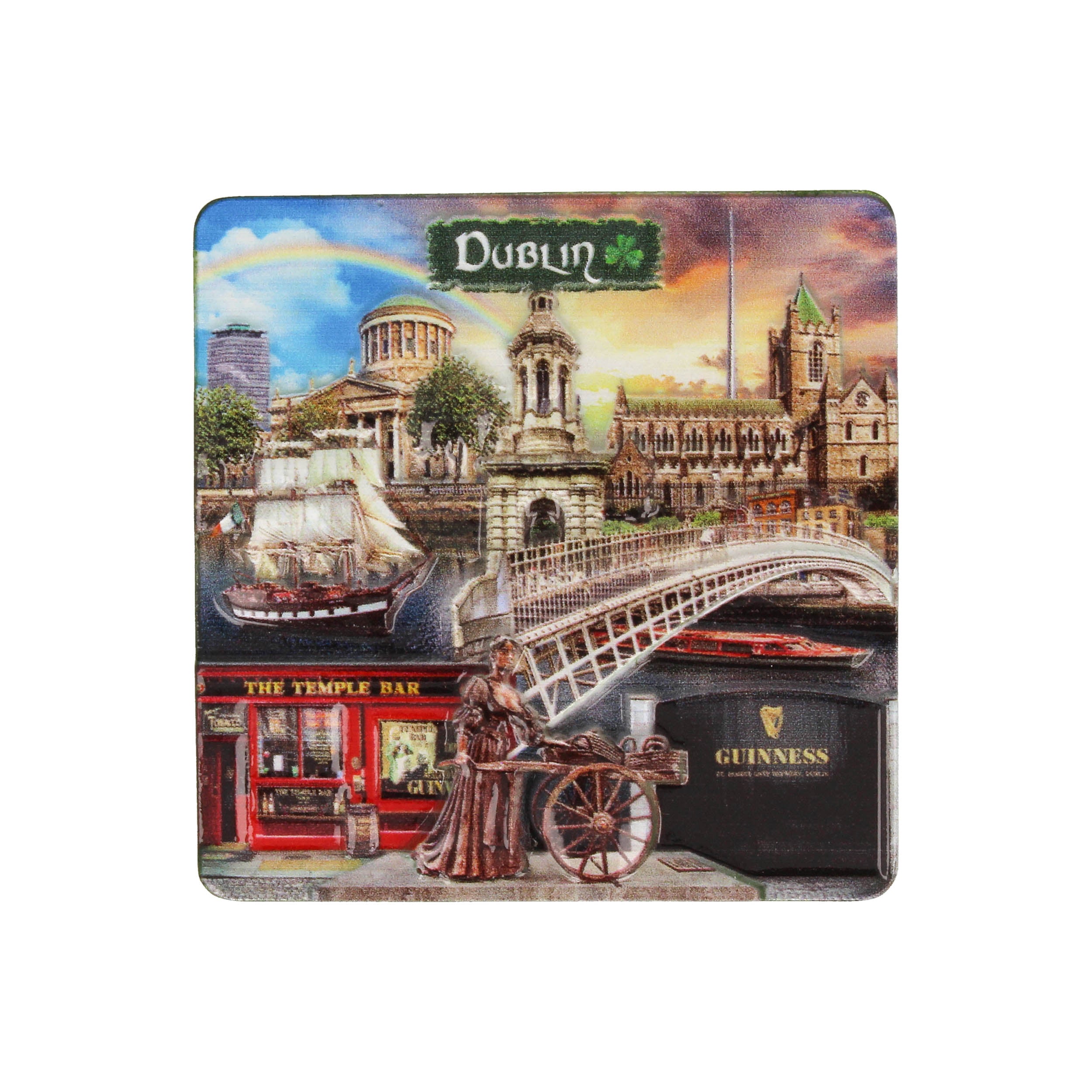 Dublin Montage Printed Resin Magnet