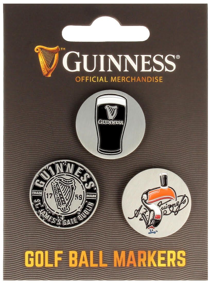 Guinness 3 Pack Golf Ball Markers
