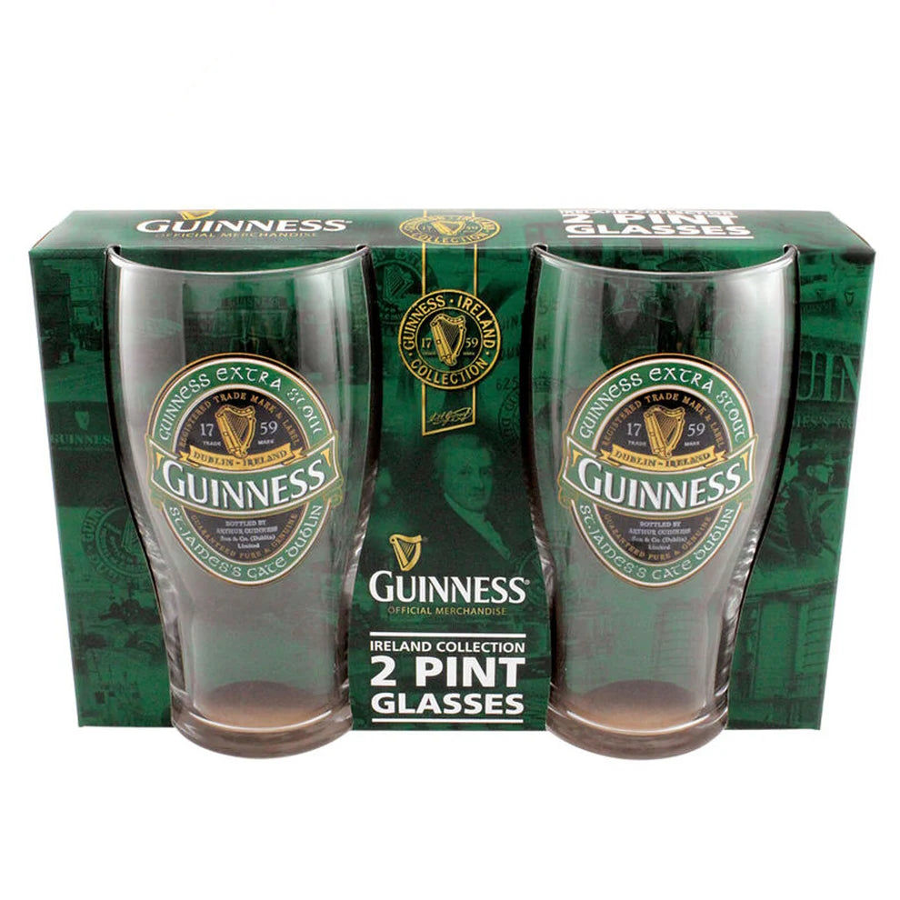 Guinness Ireland 2 Pack Pint Glasses