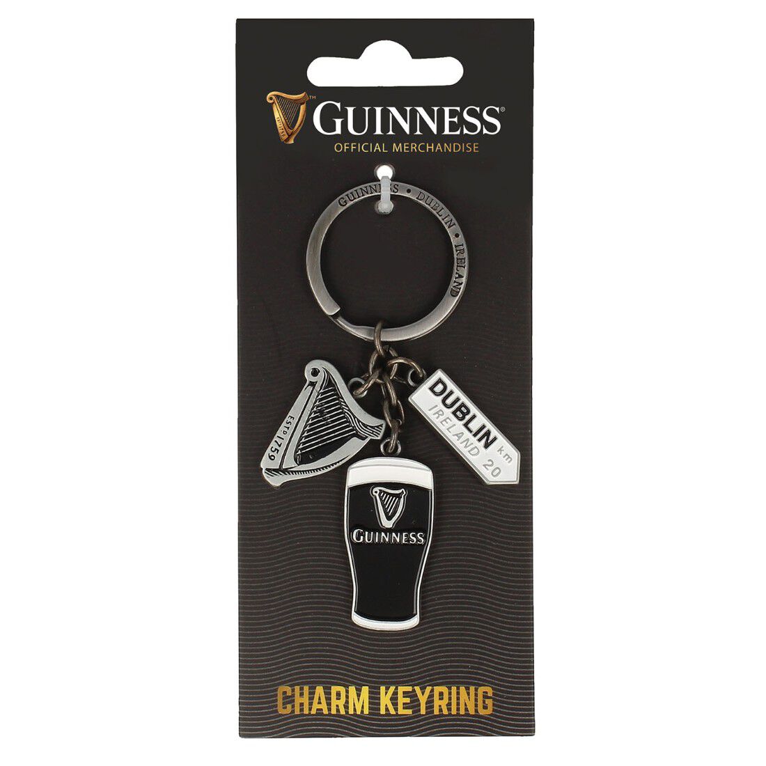 Guinness Multi-charm Keyring