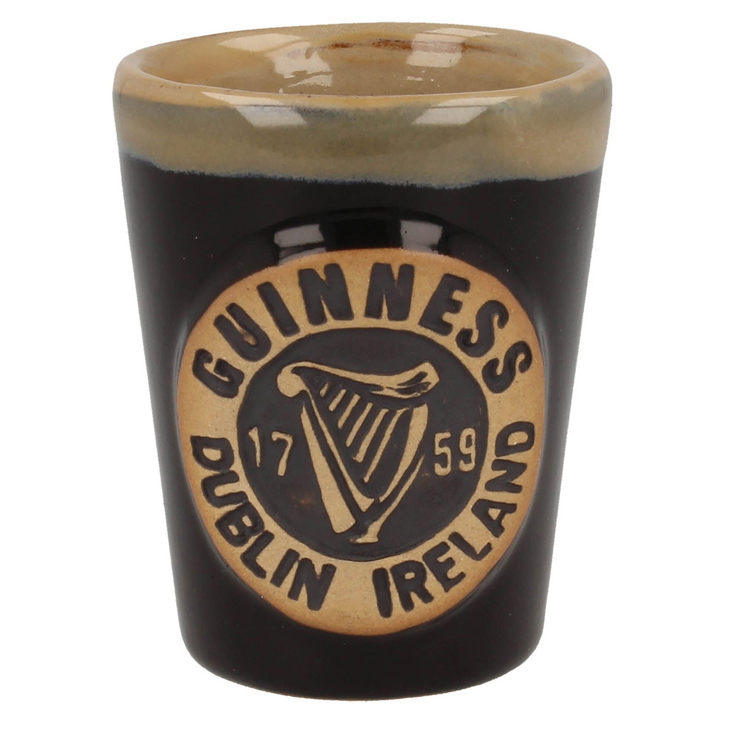 Guinness Harp Pottery Shot Measure