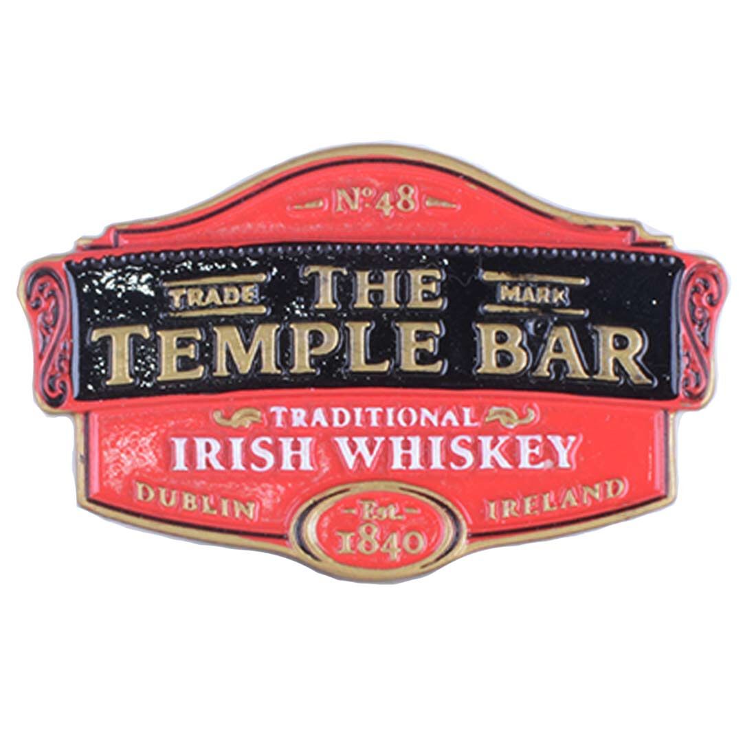 The Temple Bar Traditional Irish Whiskey Resin Magnet