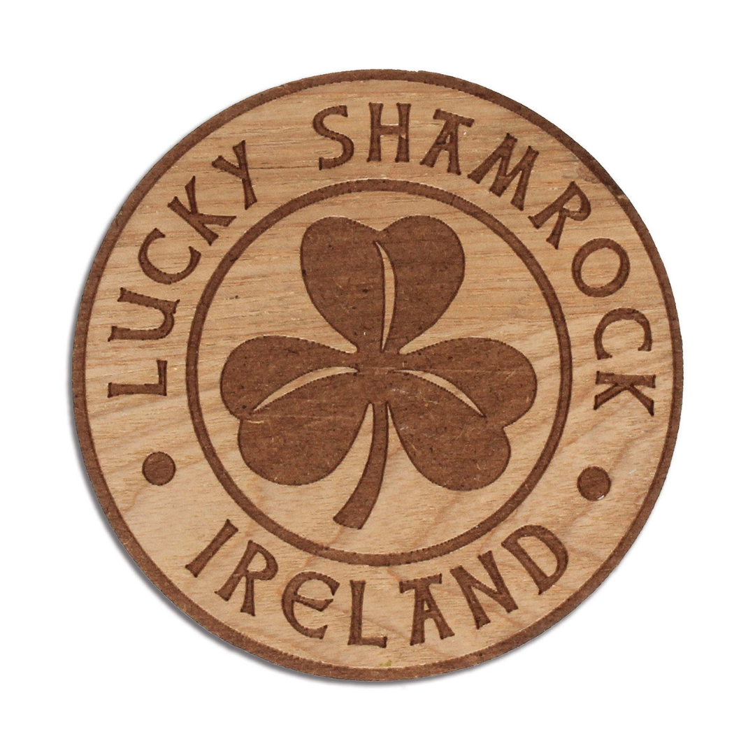 Wooden Coaster Shamrock