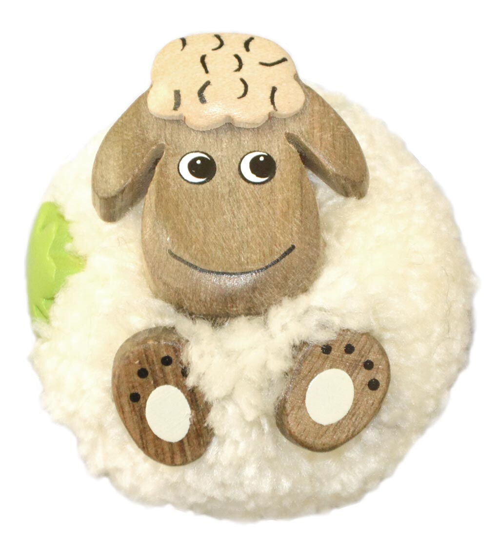 Fluffy Sheep Magnet White
