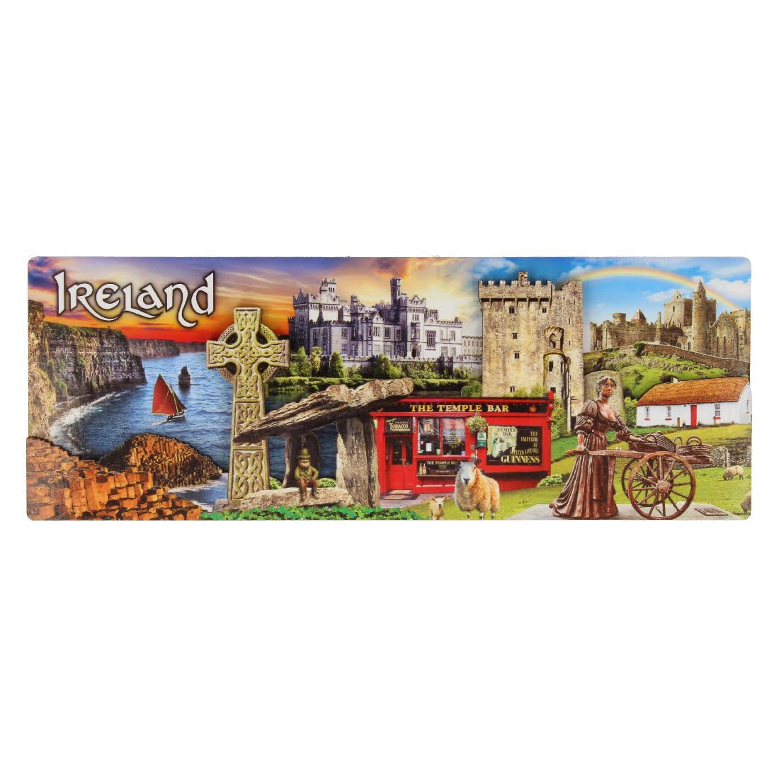 Ireland Montage Wooden Magnet