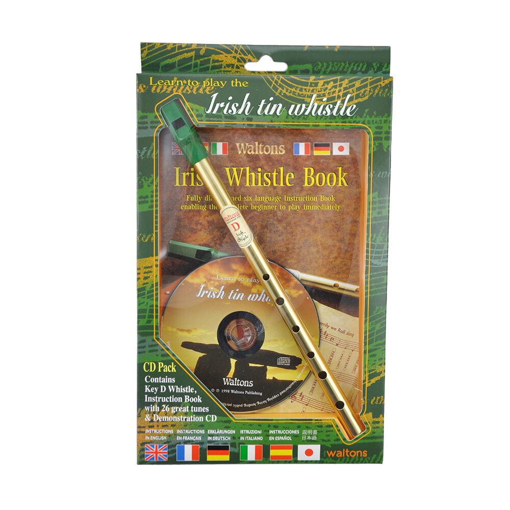 Walton's Irish Tin Whistle In D Book & Cd