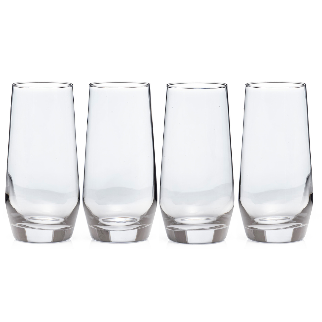 Grey Lustre Hi-balls Glasses Set Of 4