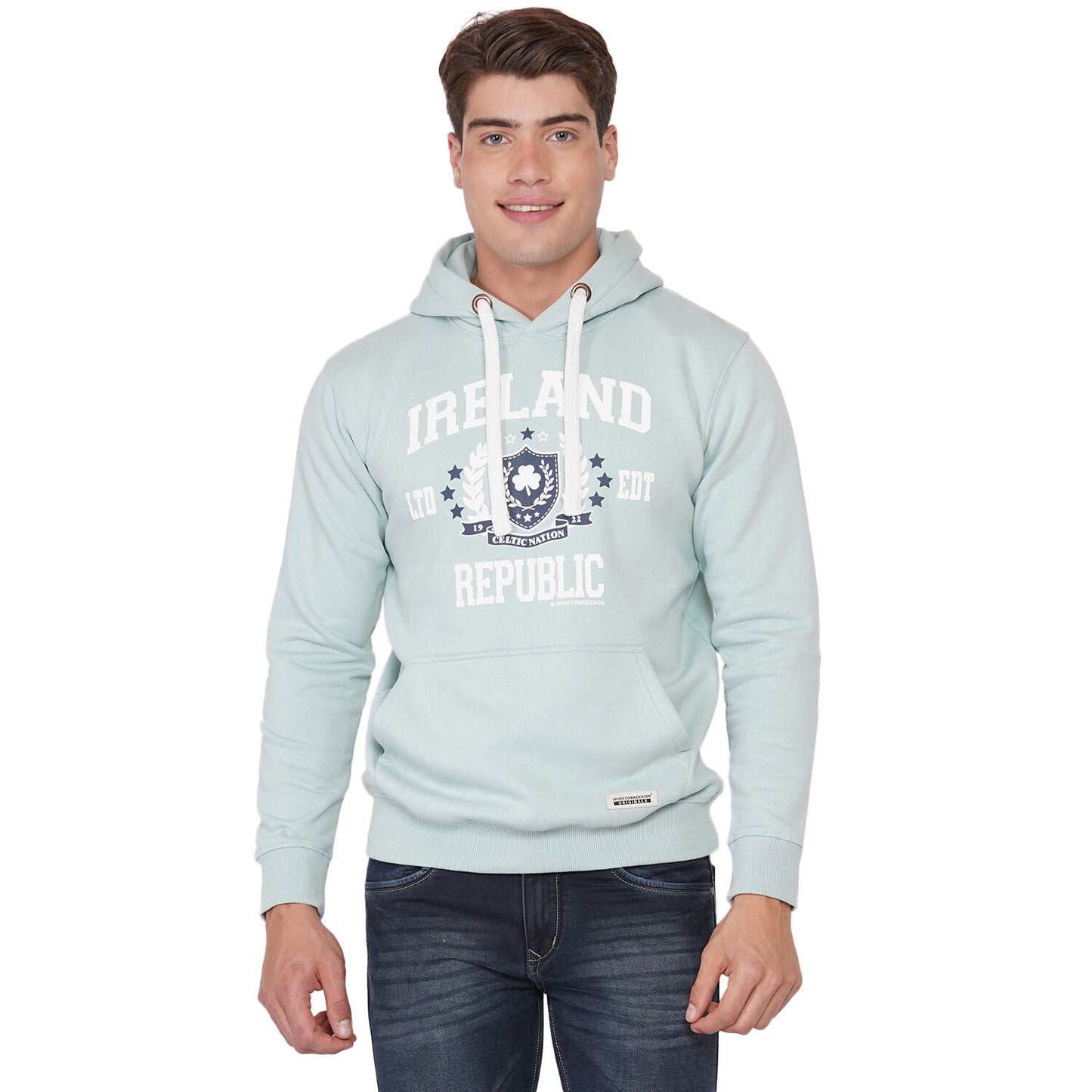 Ireland Crest Stars Unisex Hood Pistachio