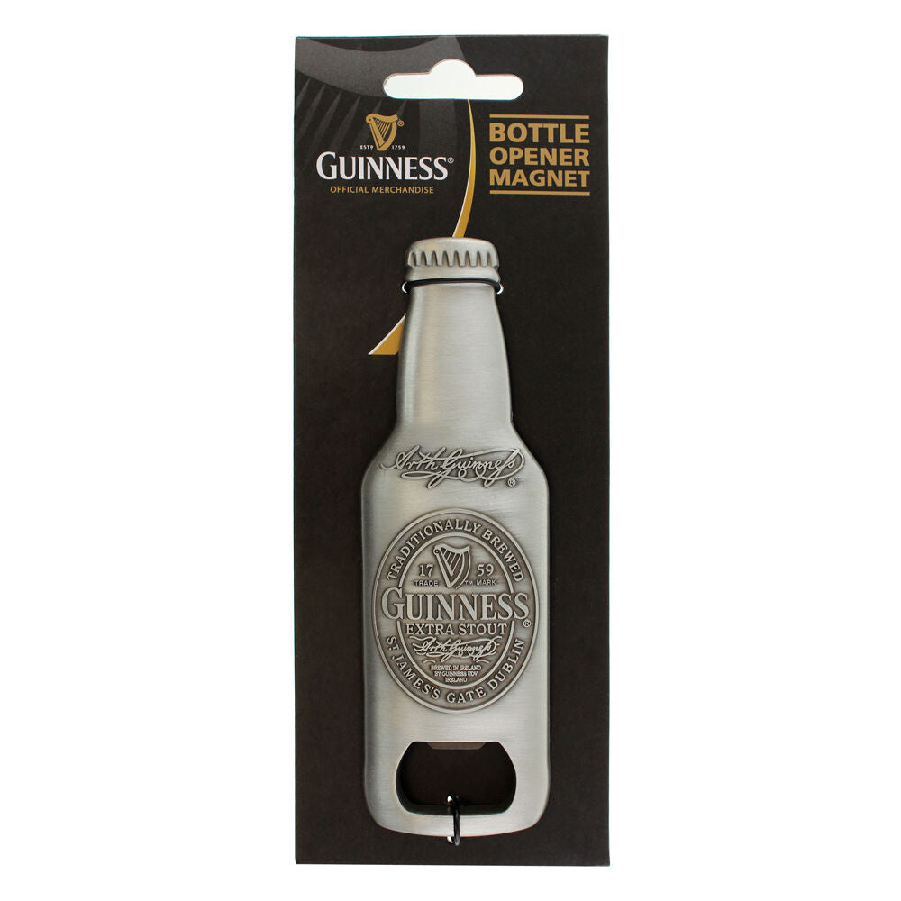 Guinness 3d Bottle Shape Bottle Opener Magnet