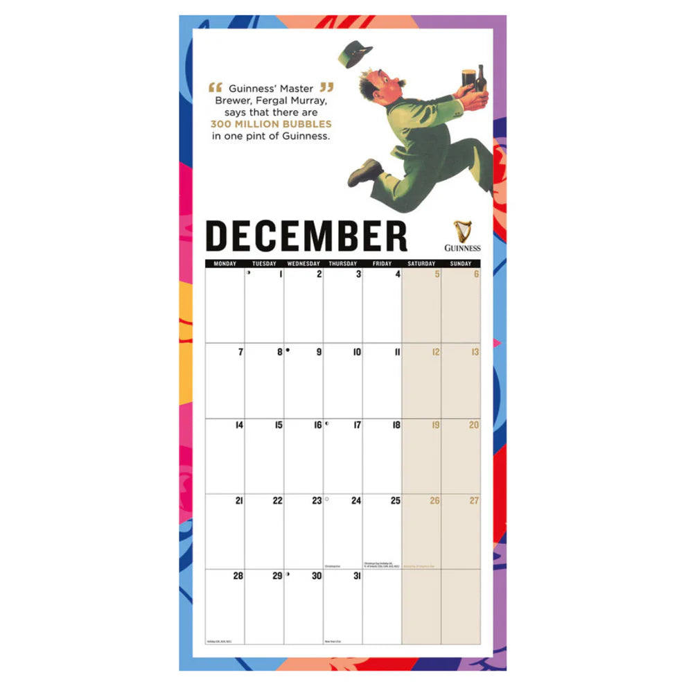 Guinness Wall Calendar 2026