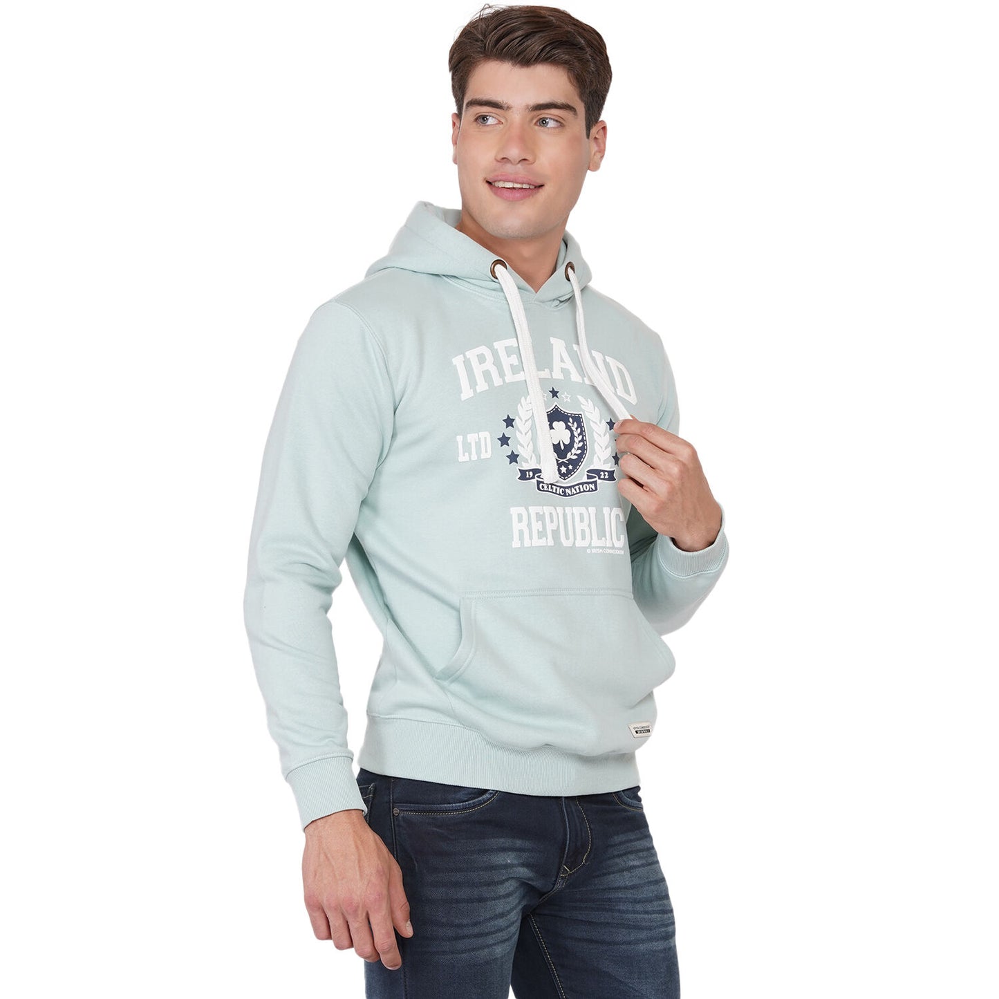 Ireland Crest Stars Unisex Hood Pistachio