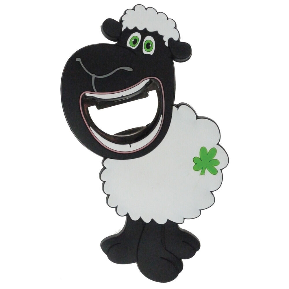 Pvc Magnet With Smiling Sheep & Bottle Opener