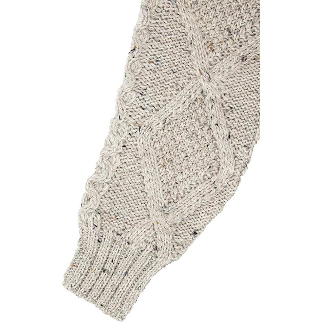 Men's Shawl Collar Grandfather Oatmeal Cardigan