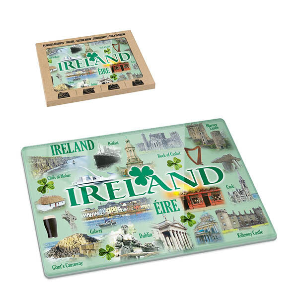Ireland Motifs Chopping Board Pastel Green