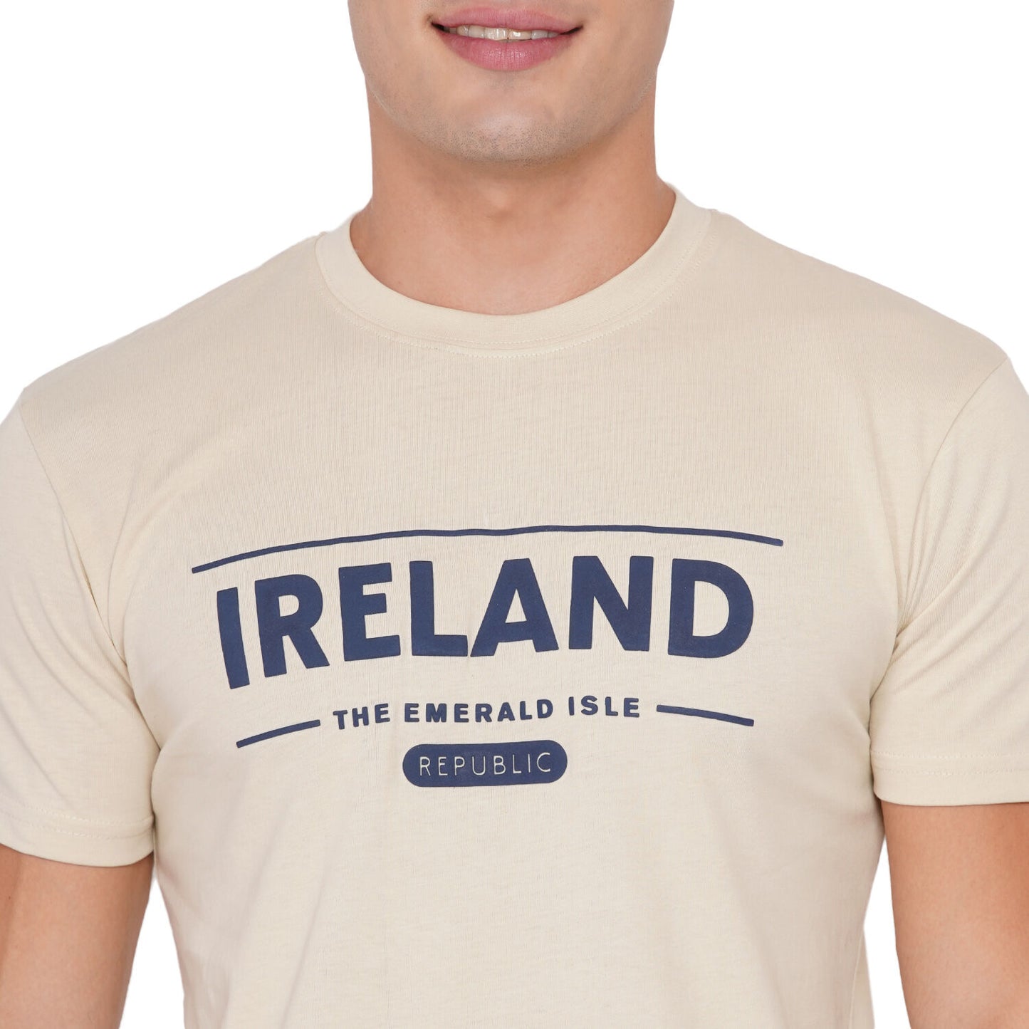 Unisex Ireland Emerald Isle T-Shirt Beige