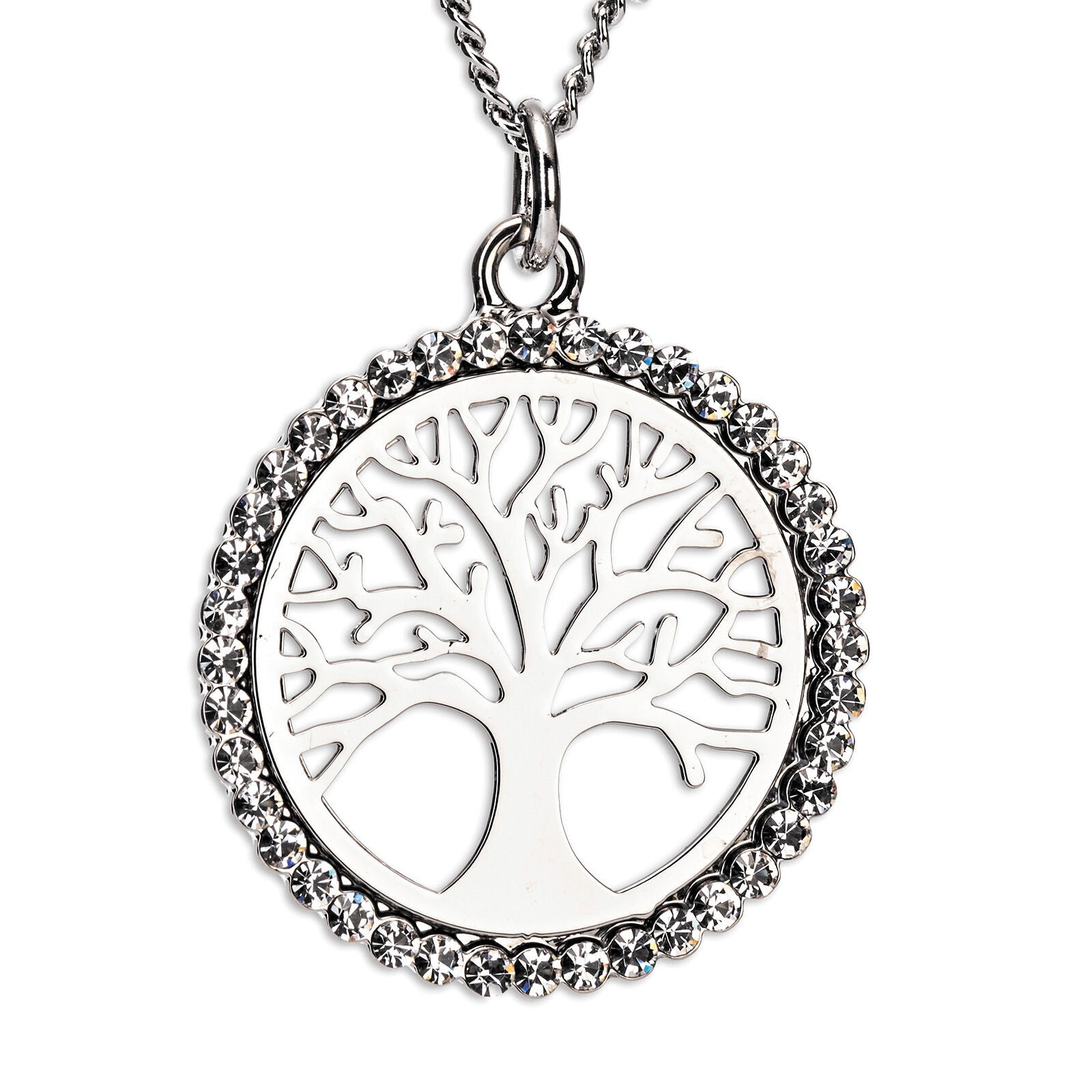 Newgrange Living Silver Tree Of Life Necklace