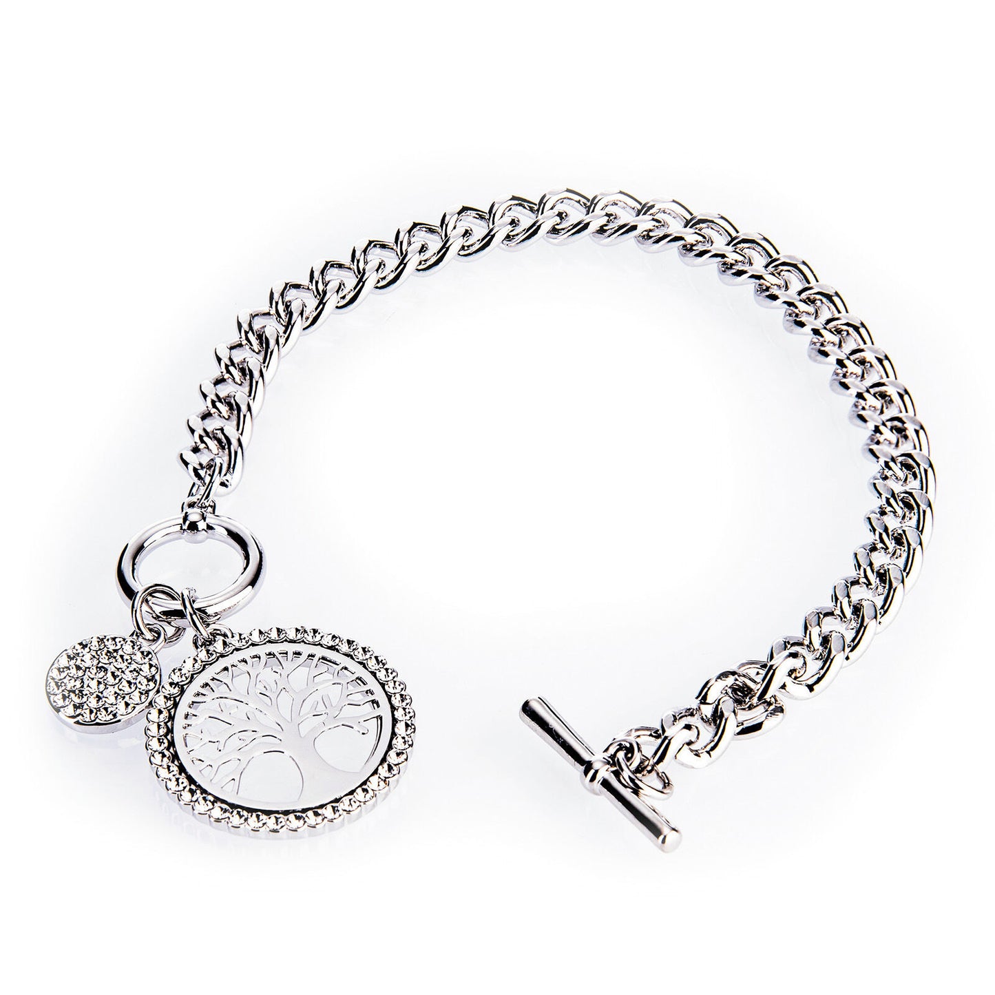 Newgrange Living Silver Tree of Life Toggle Bracelet