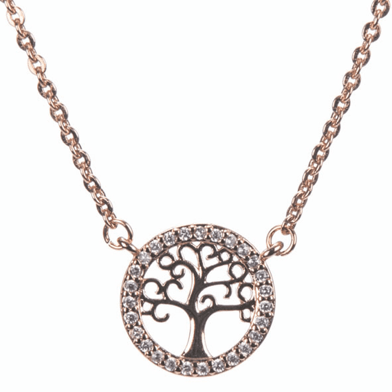Rose Gold Tree of Life necklace