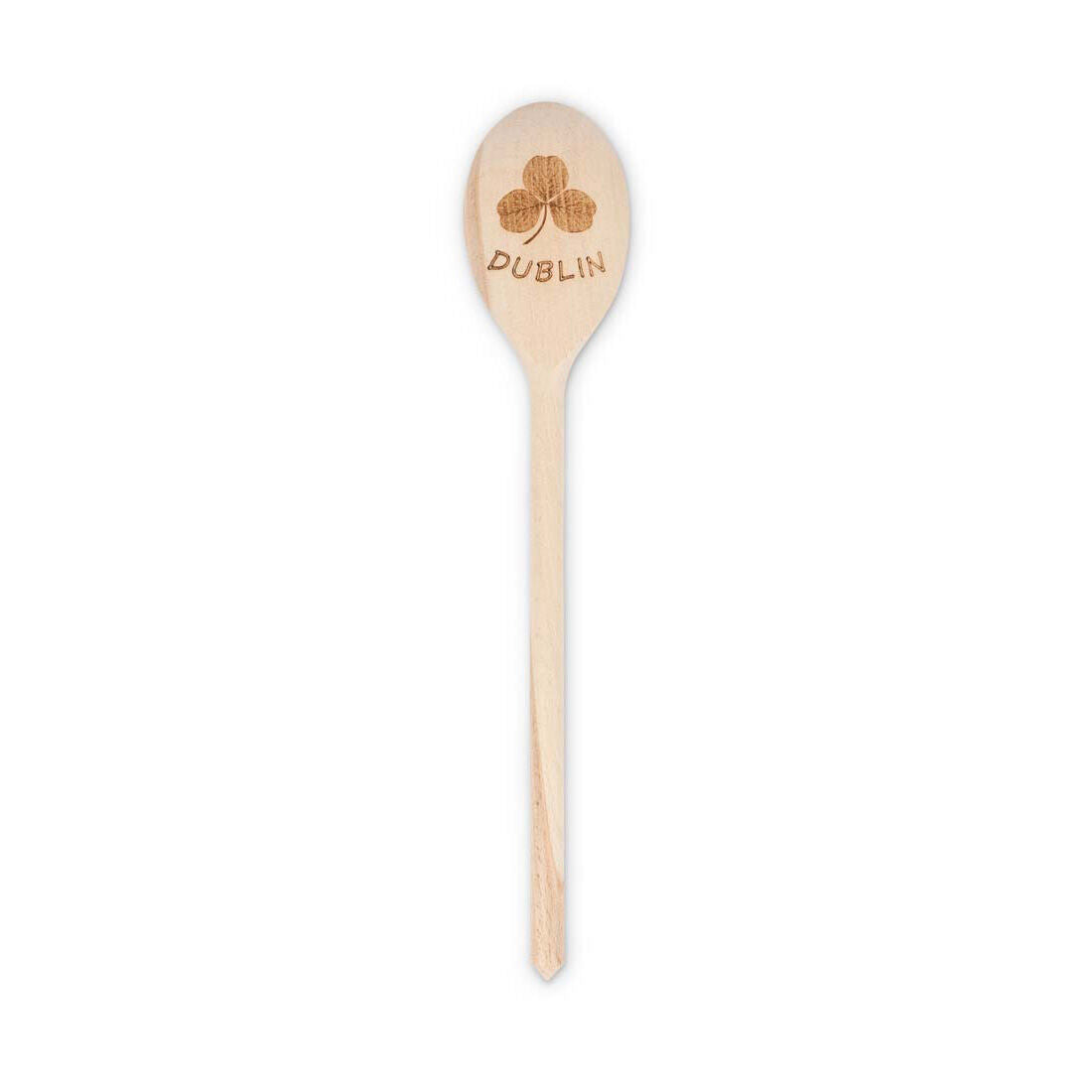 Unique Oak Dublin Shamrock Hand Crafted Wooden Spoon Souveneir