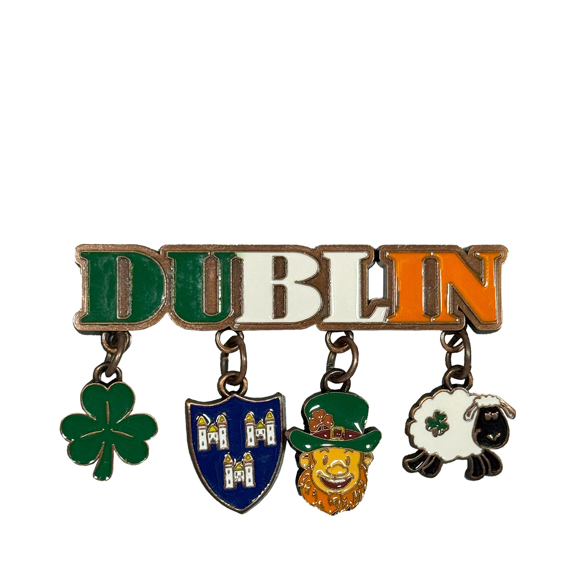 Dublin Charm Metal Magnet