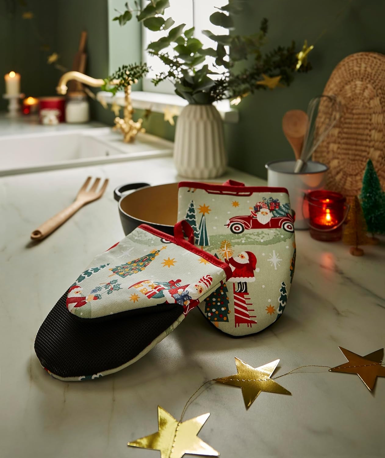 Tis the Season Christmas Mini Oven Gloves