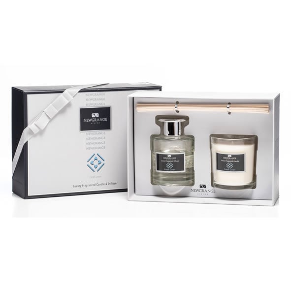 Fresh Linen Candle & Diffuser Set
