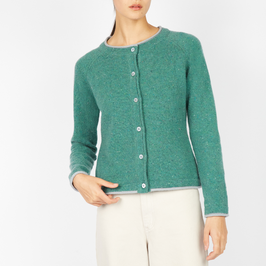Ladies Killiney Sea Green Cardigan