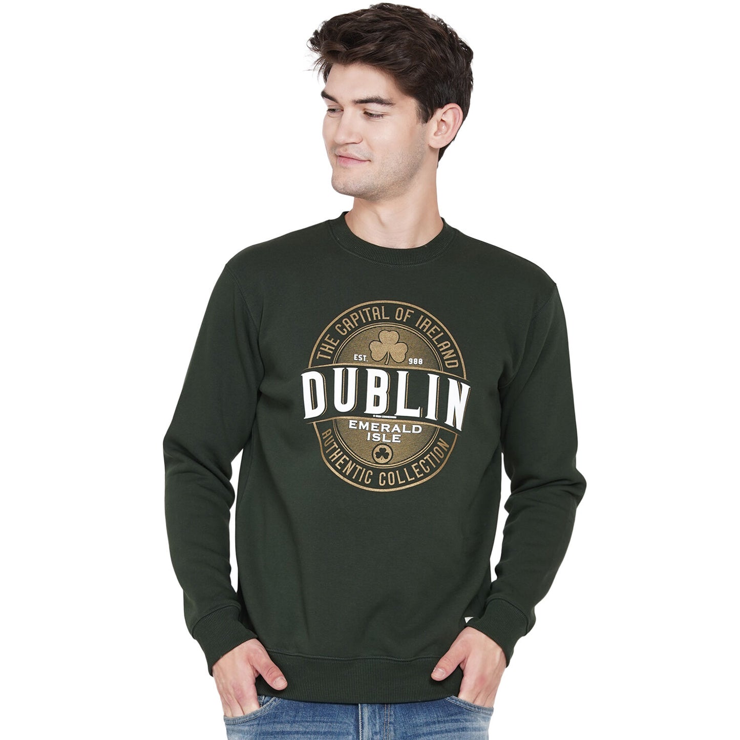 Unisex Capital Dublin Sweater Forest Green