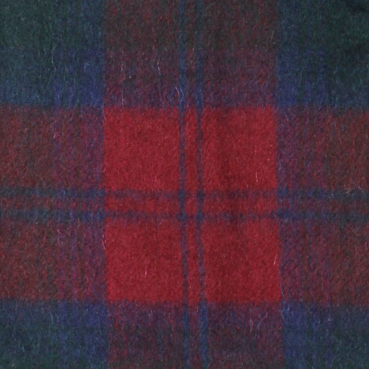 Heritage Traditions Wool Scarf With Burgundy Red And Blue Tartan Design