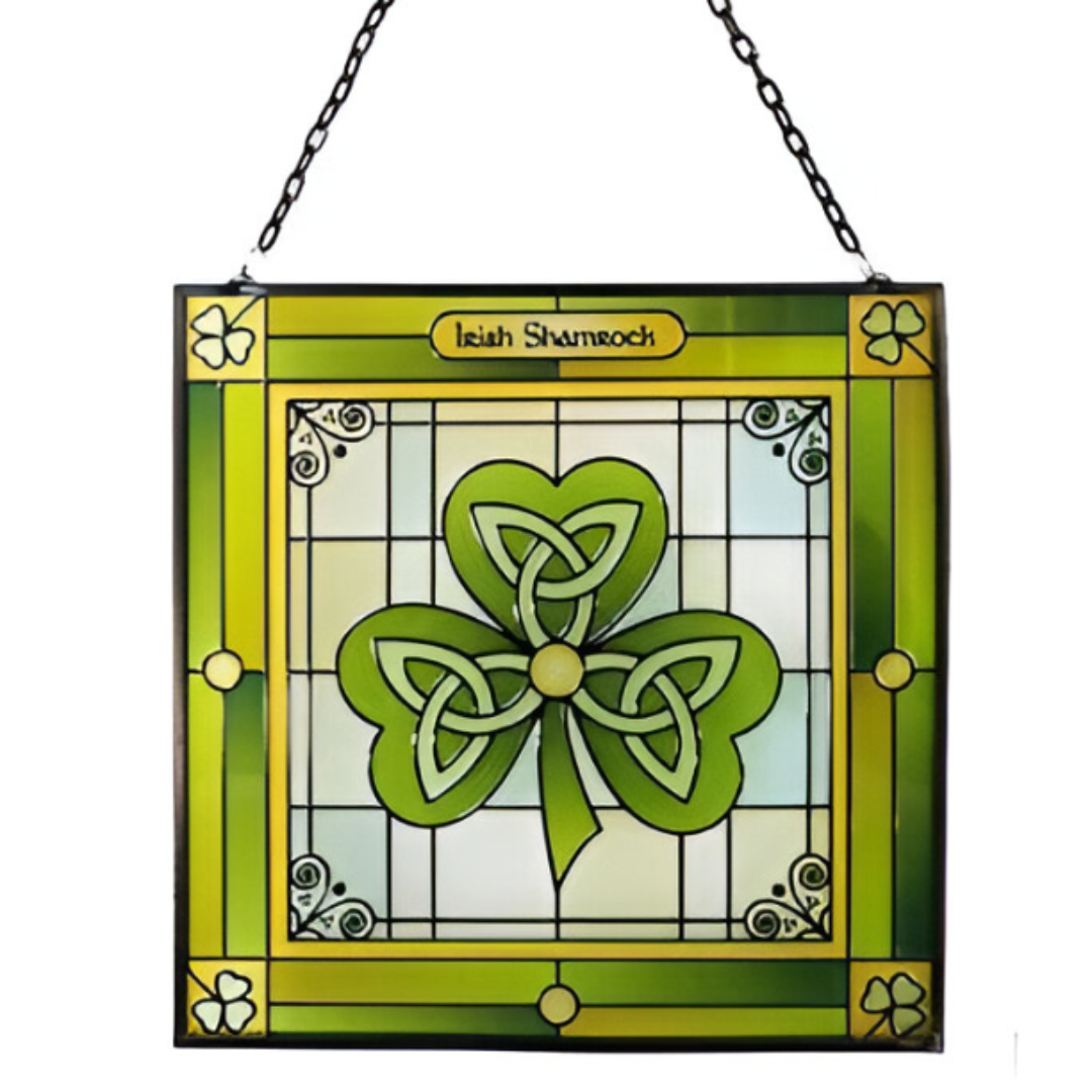 Stained Glass Shamrock Frame
