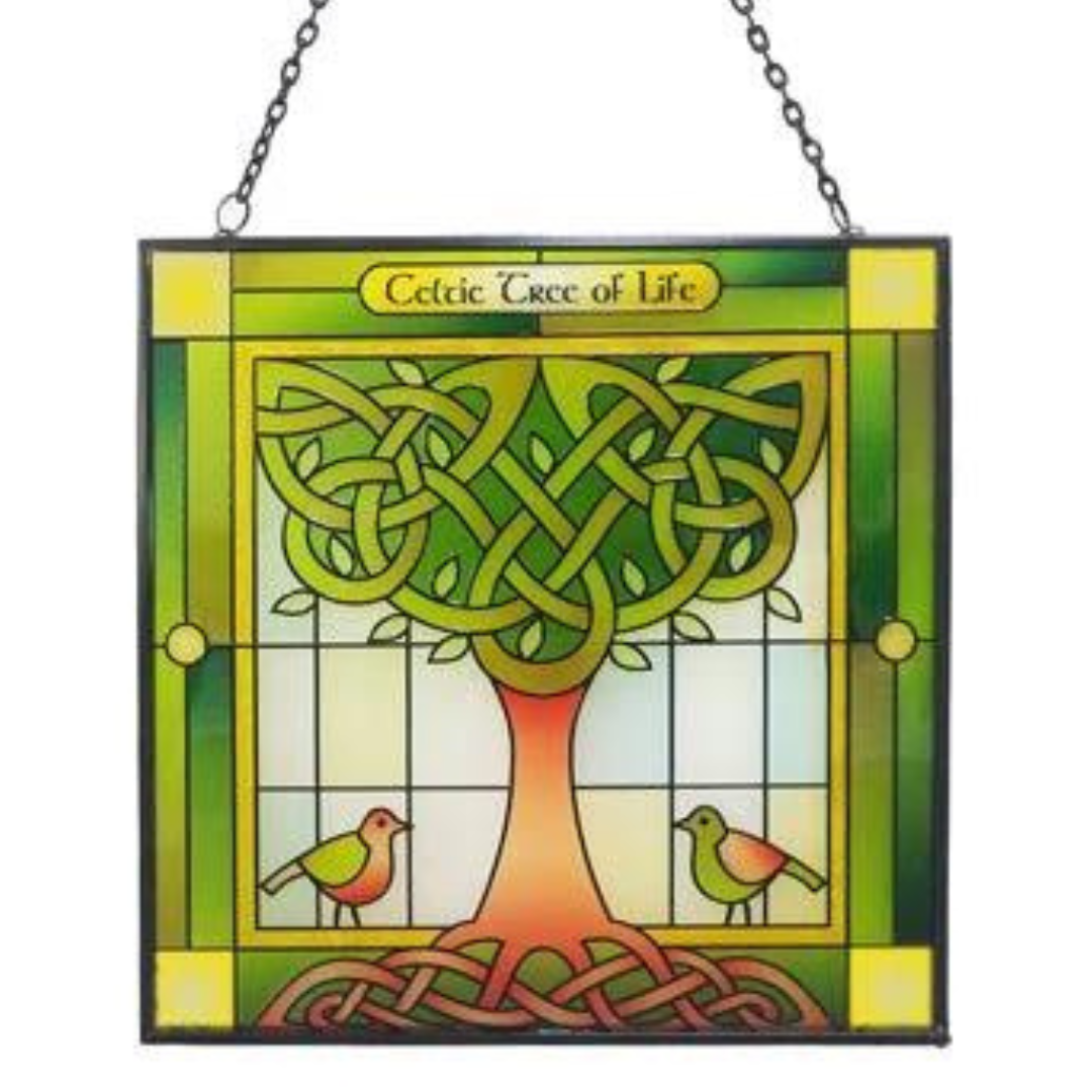 Tree Of Life Glass Stained Plaque