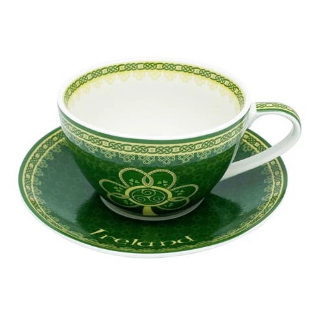 Shamrock Spiral Cup & Saucer
