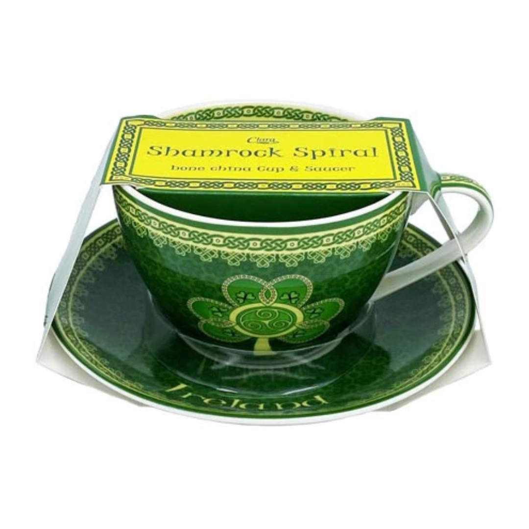 Shamrock Spiral Cup & Saucer