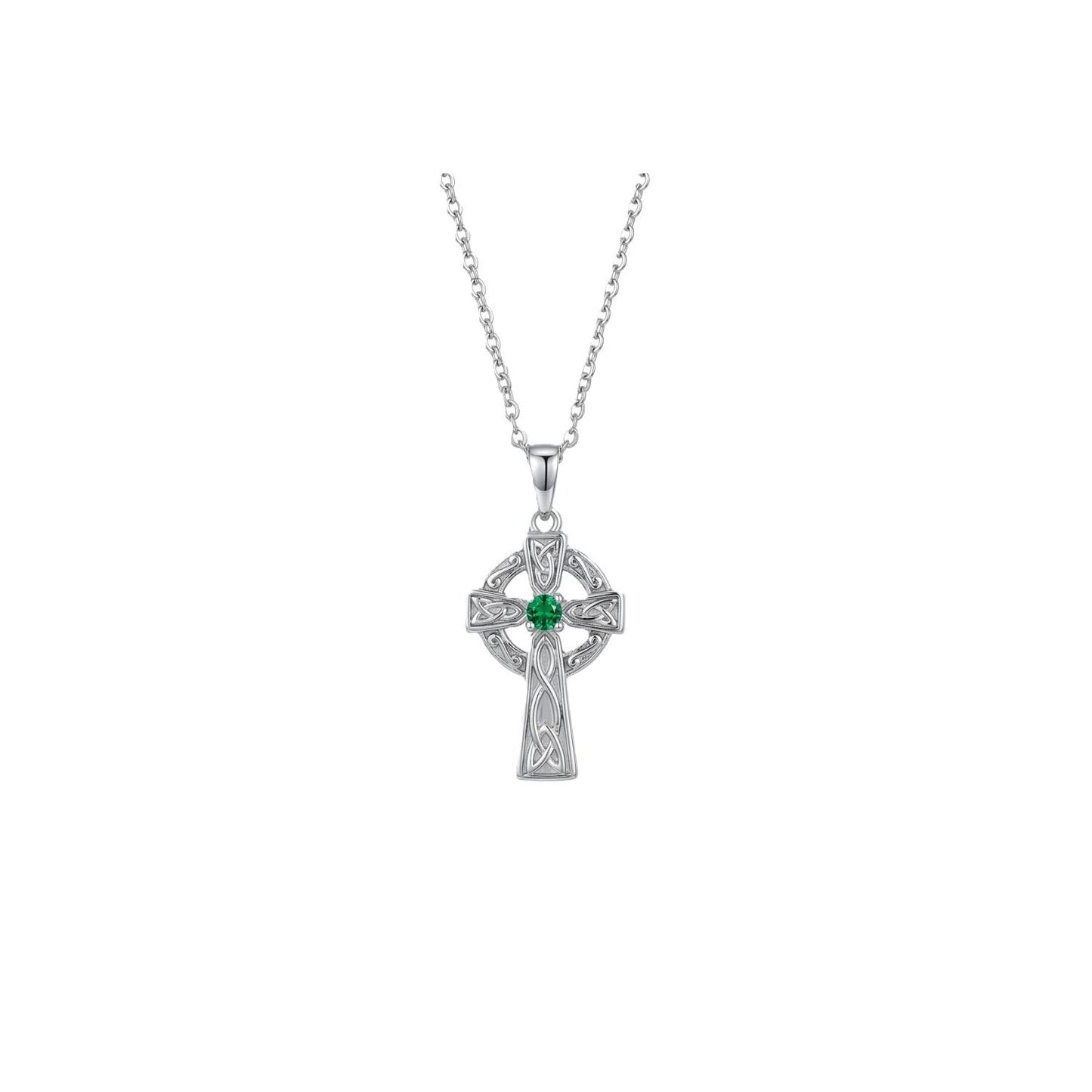 Platinum Celtic Cross Pendant
