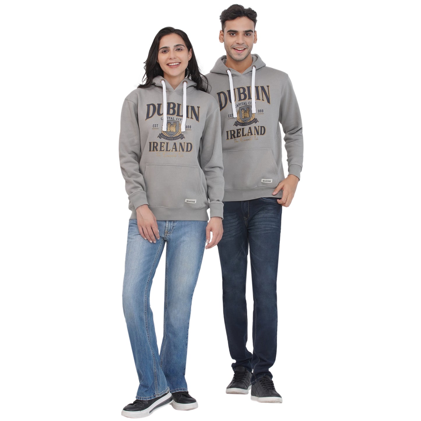 Unisex Dublin City Slate Grey Hoodie