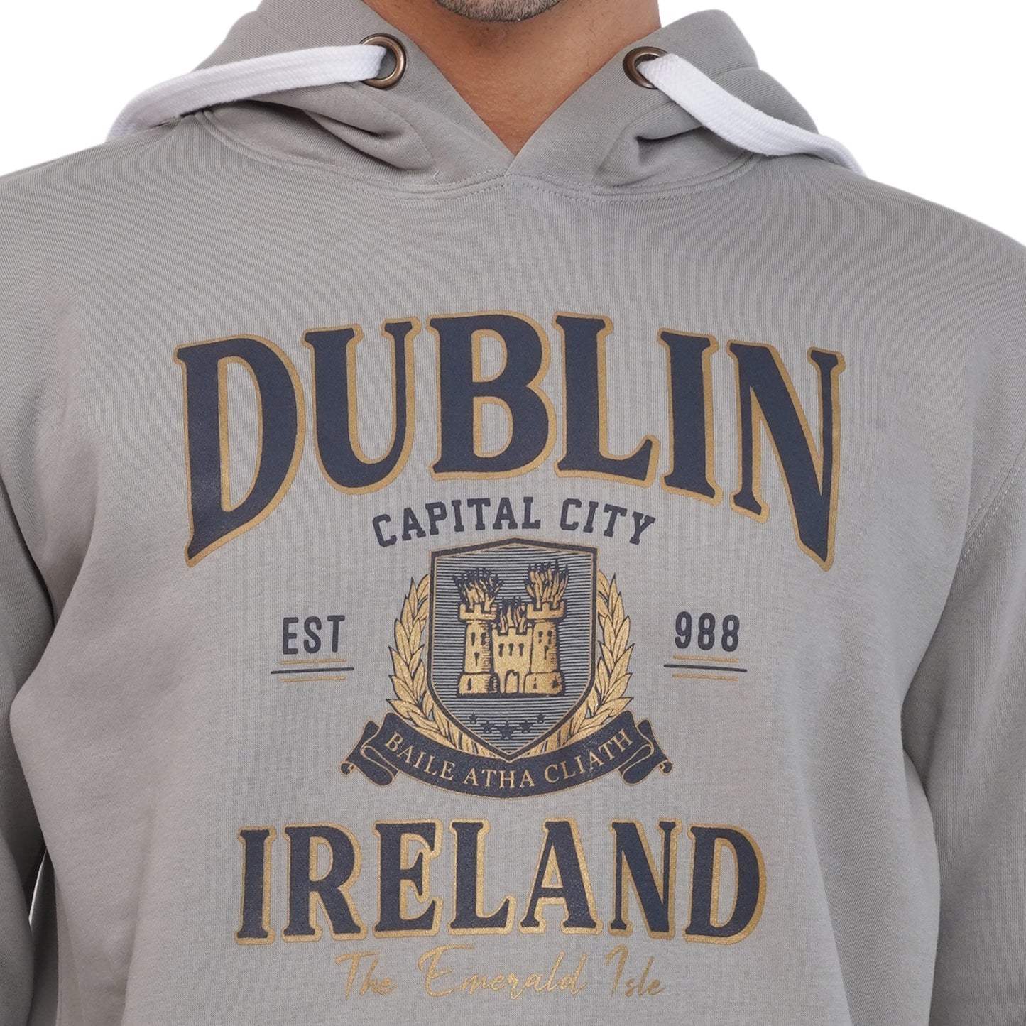 Unisex Dublin City Slate Grey Hoodie