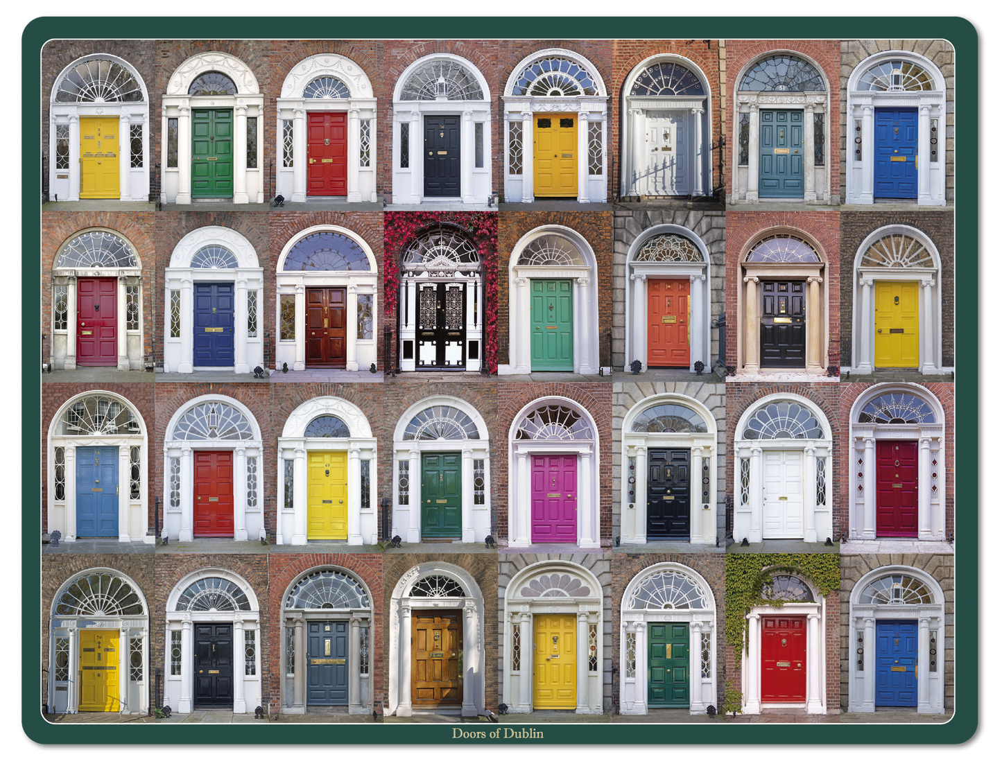 Doors of Dublin Image Table Placemats